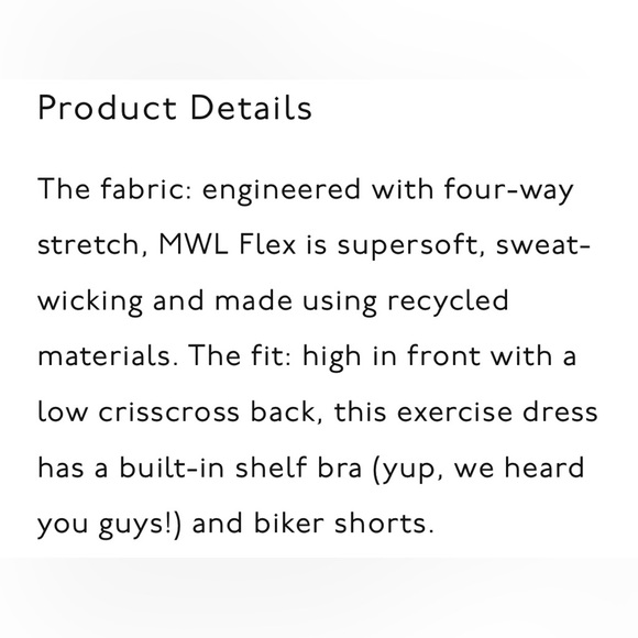 Madewell 2.0 Flex Fitness Dress - Picture 7 of 8